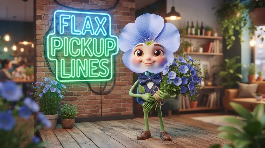 Funny Flax Pickup Lines
