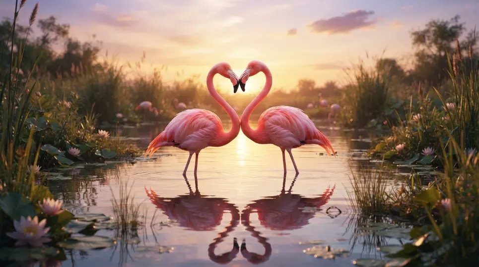 Romantic Flamingo Pickup Lines