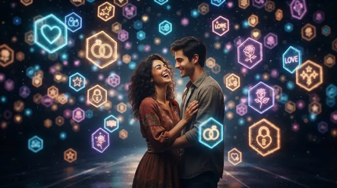 Romantic Hexagon Pickup Lines