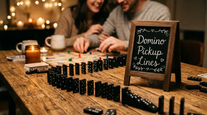 Romantic Domino Pickup Lines
