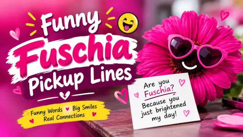 Funny Fuschia Pickup Lines