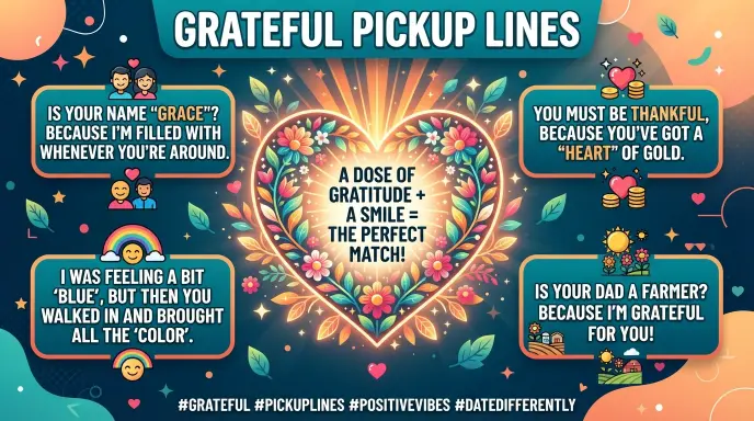 Beautiful Grateful Pickup Lines for Your Partner