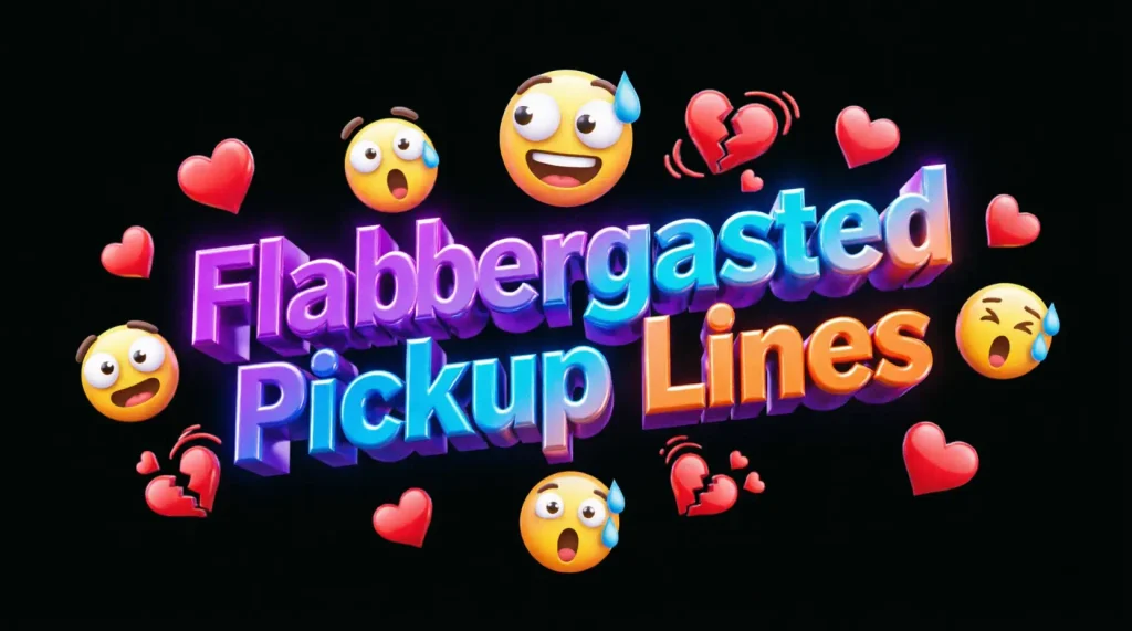 Bold Flabbergasted Pickup Lines