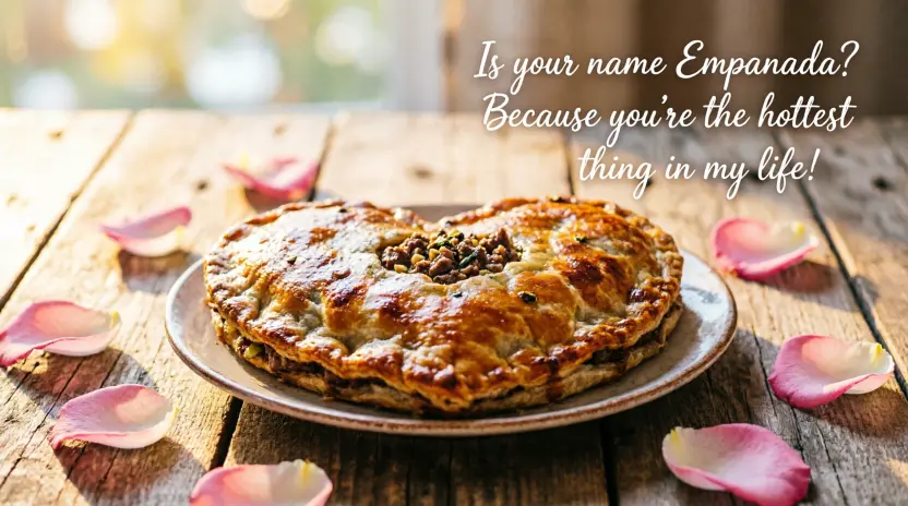 Cheesy Empanada Pickup Lines