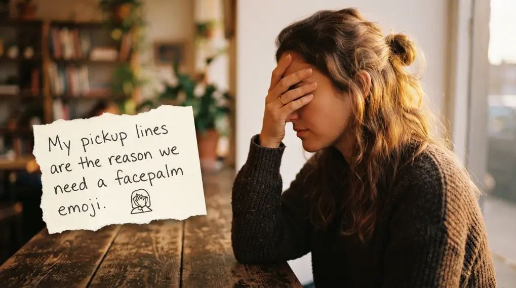 Cheesy Facepalm Pickup Lines