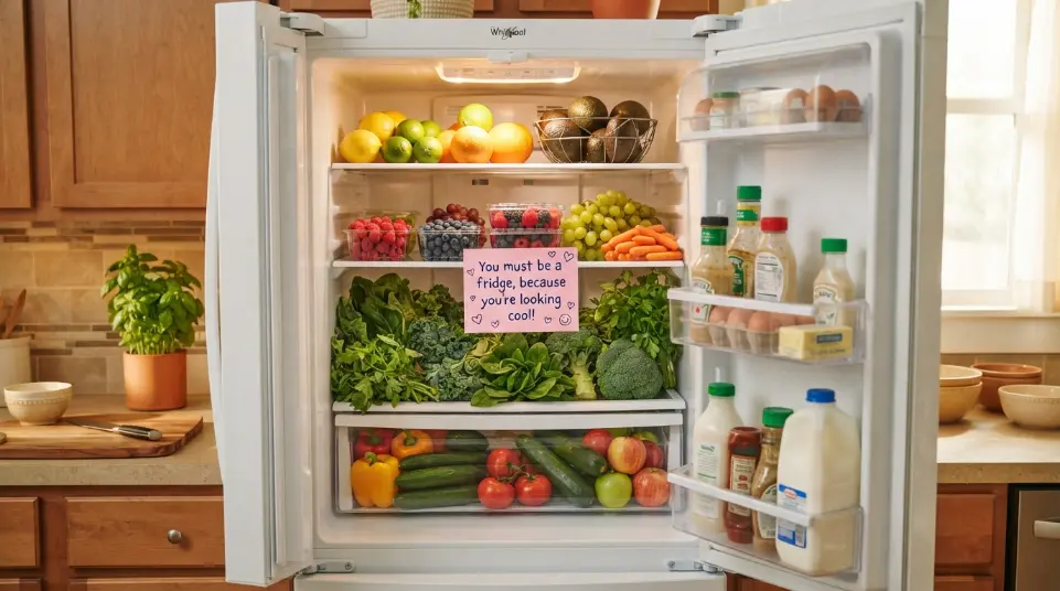 Cheesy Fridge Pickup Lines