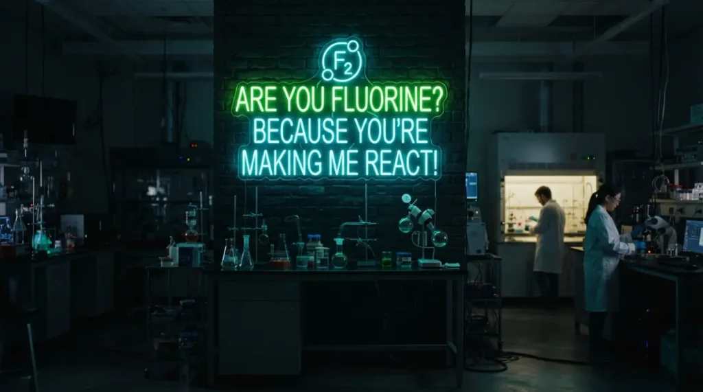 Cheesy Halogen Pickup Lines