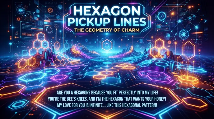 Clever Hexagon Pickup Lines