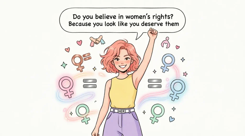Cute Feminism Pickup Lines