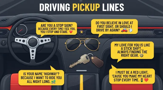 Driving Pickup Lines