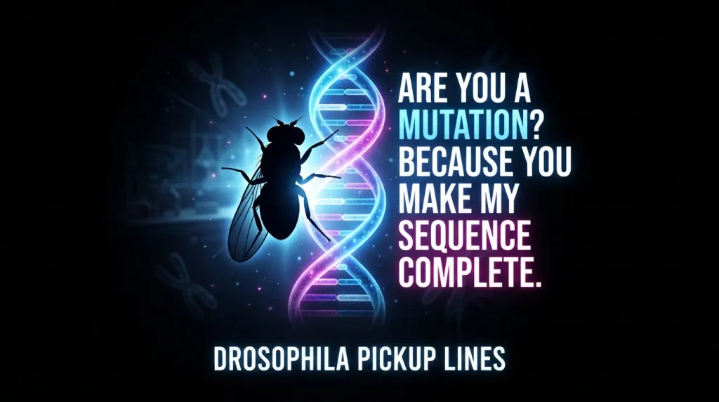 Drosophila Pickup Lines for Dating Apps