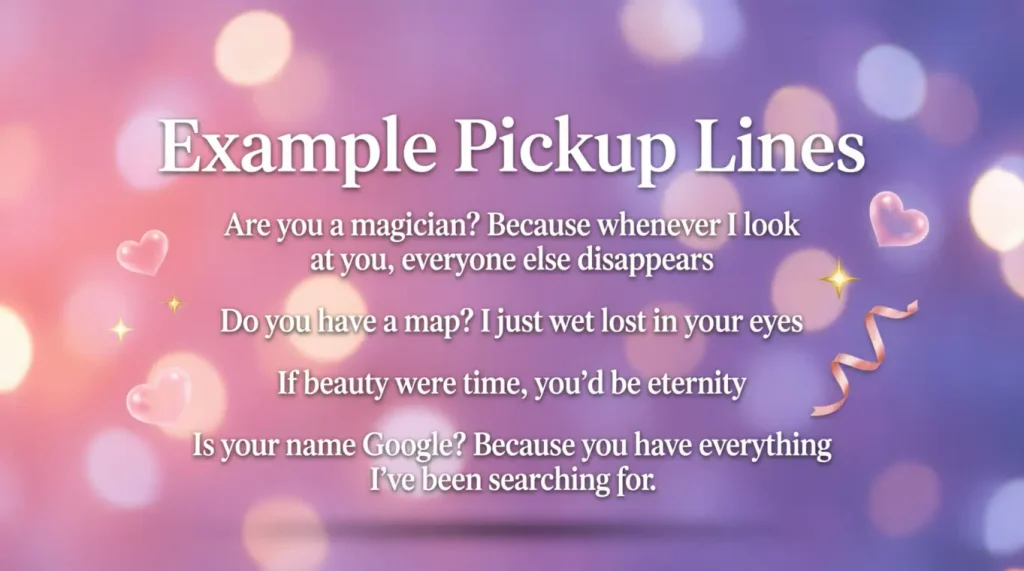 Example Pickup Lines