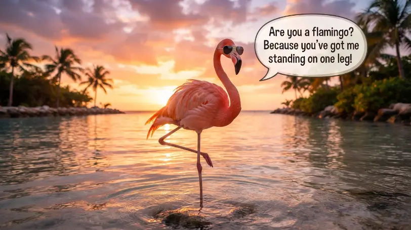 Flamingo Pickup Lines