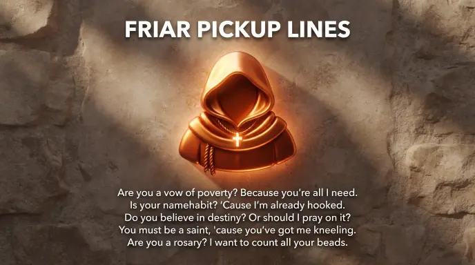 Friar Pickup Lines