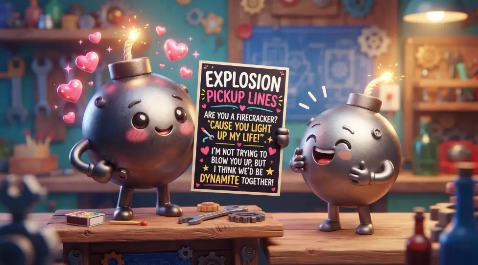 Funny Explosion Pickup Lines