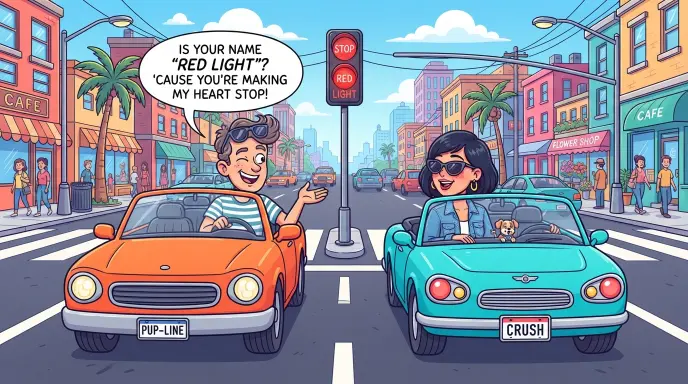 Romantic Driving Pickup Lines
