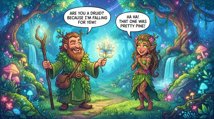 Romantic Druid Pickup Lines