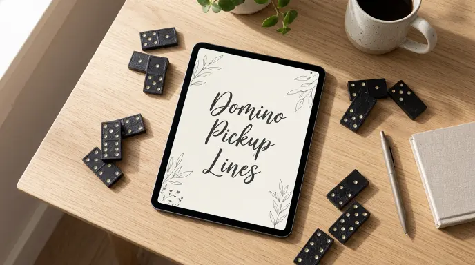 Smooth Domino Pickup Lines